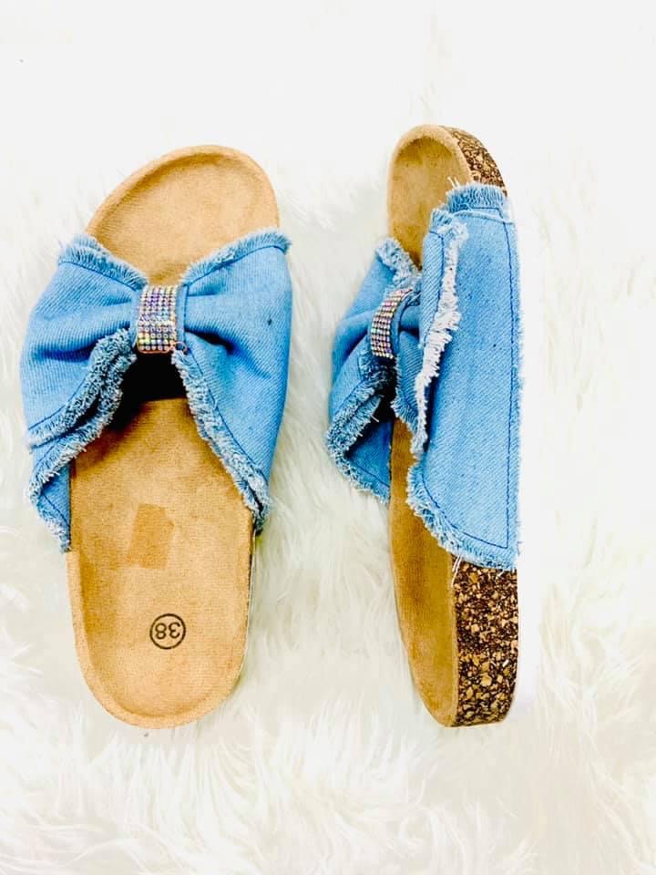 Pantofle Denim