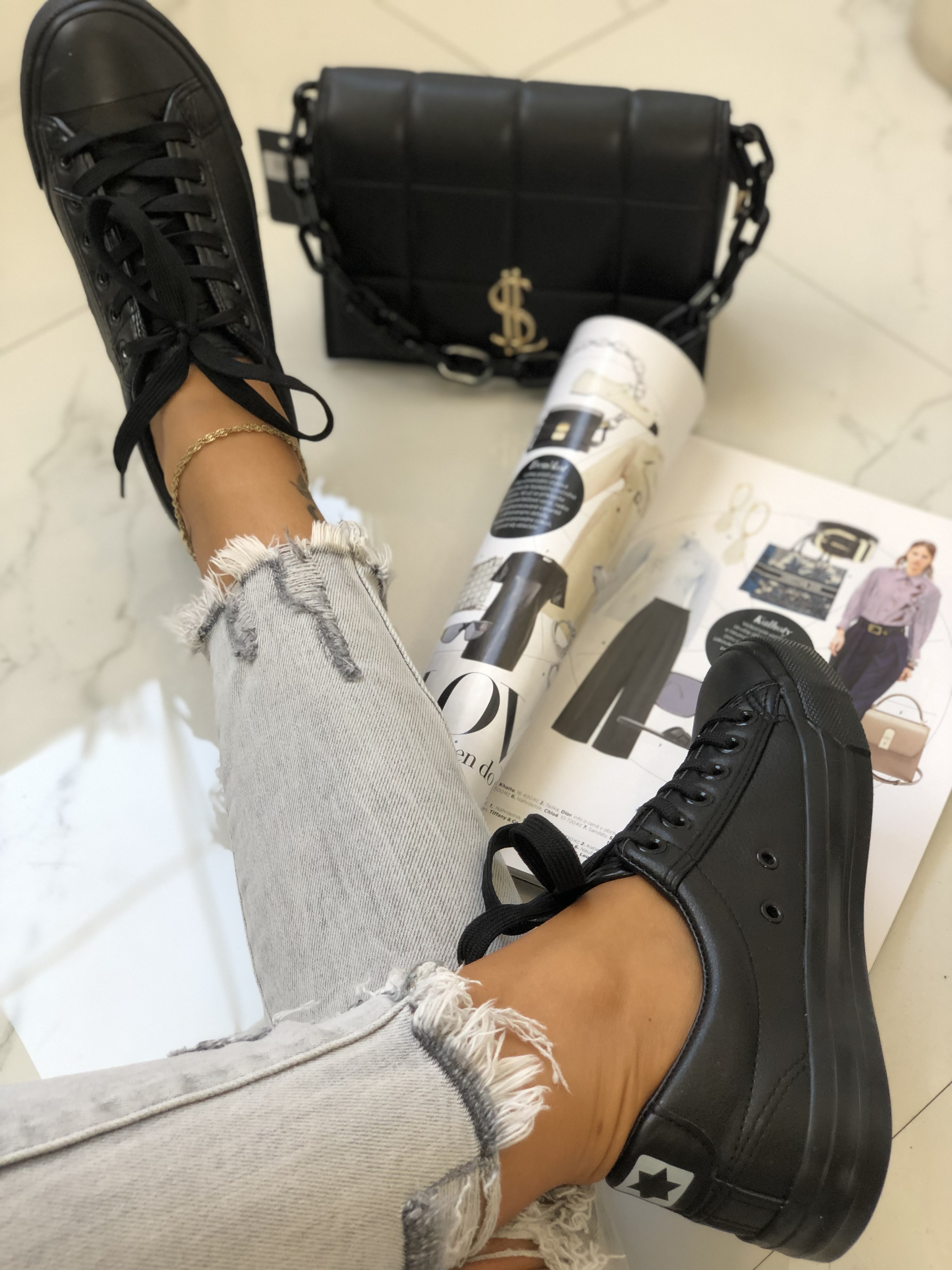 Tenisky deluxe/black 