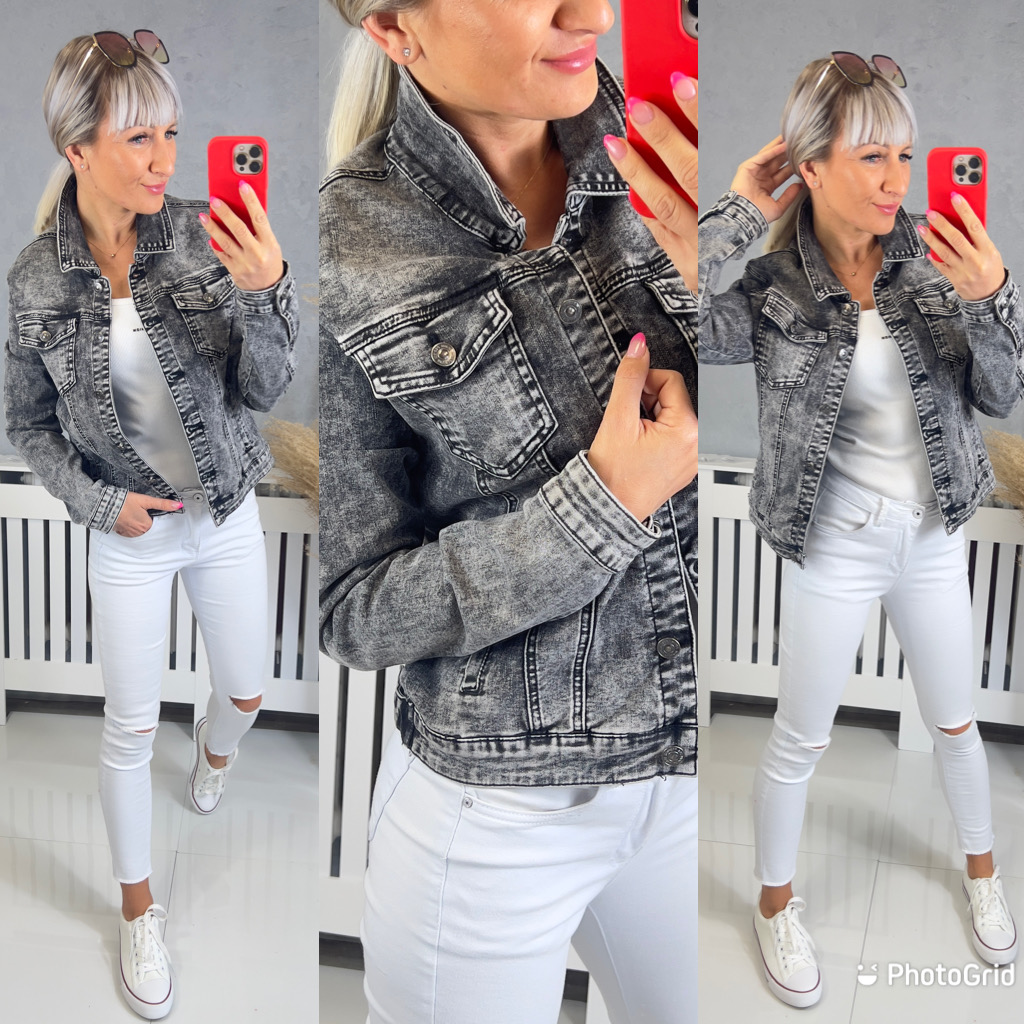 Denim bunda Dery grey