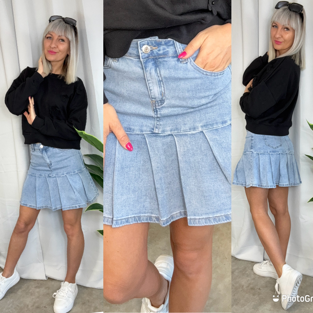 Jeans sukně Tranys