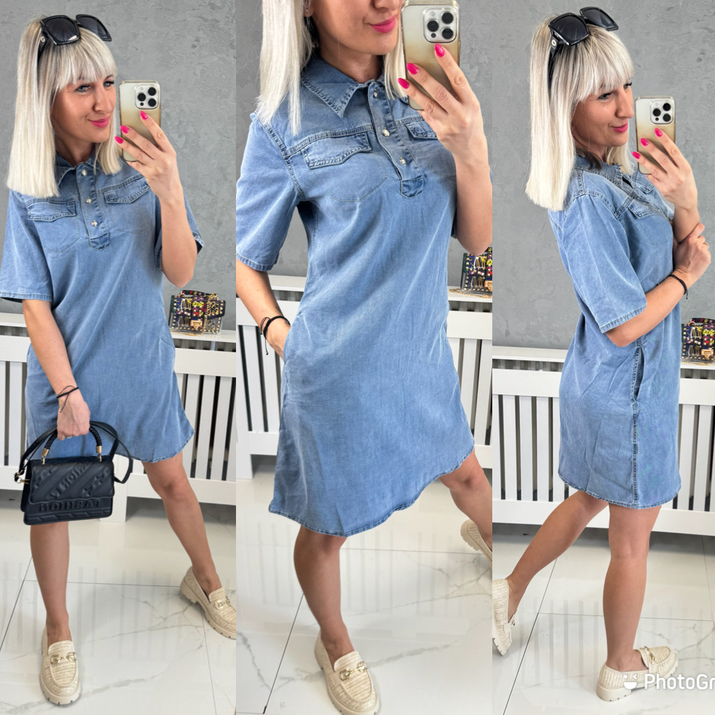 Denim šaty Jelis