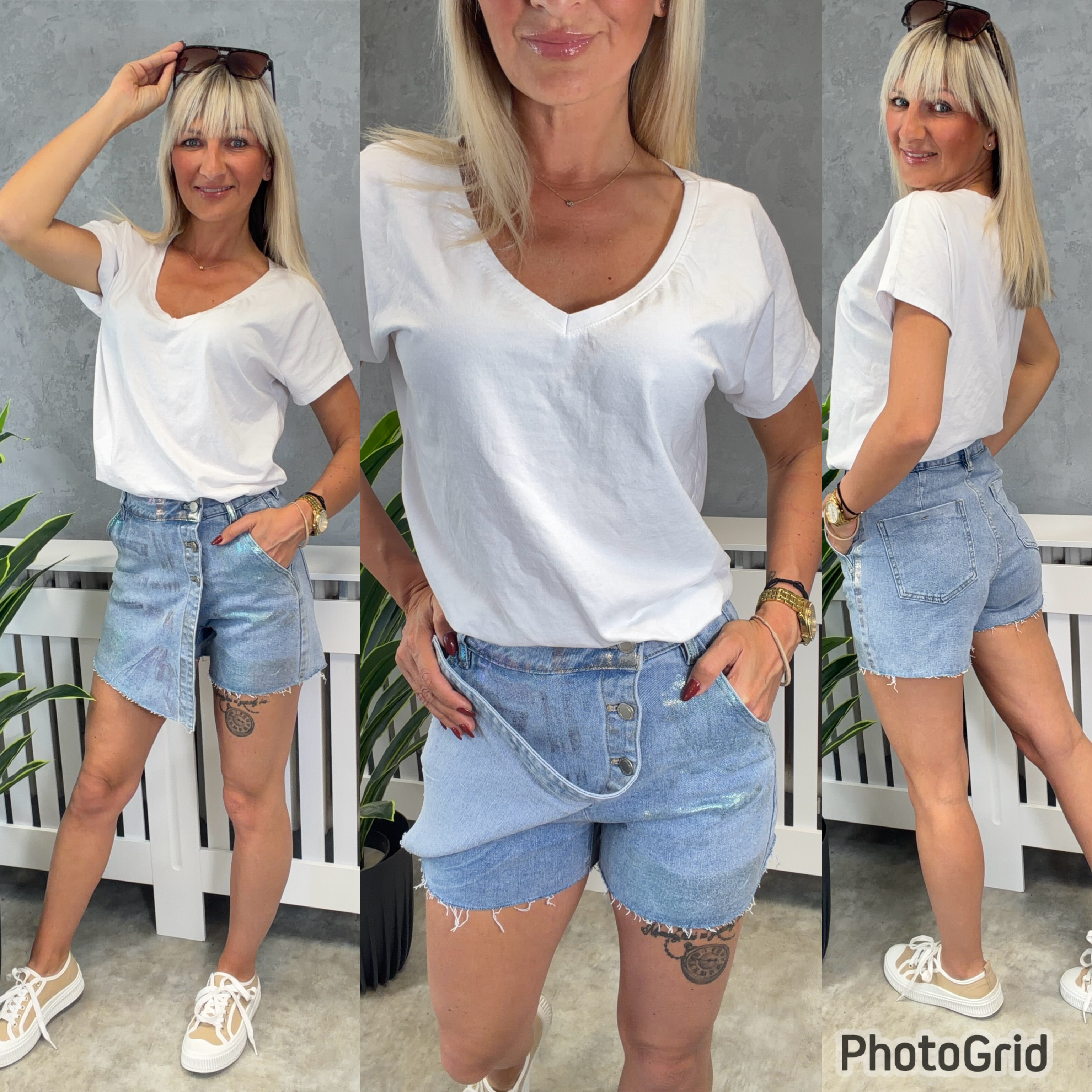 Denim kraťásky Sury