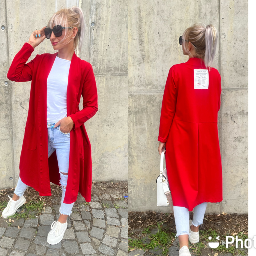 Tepláčkový kabát Ori