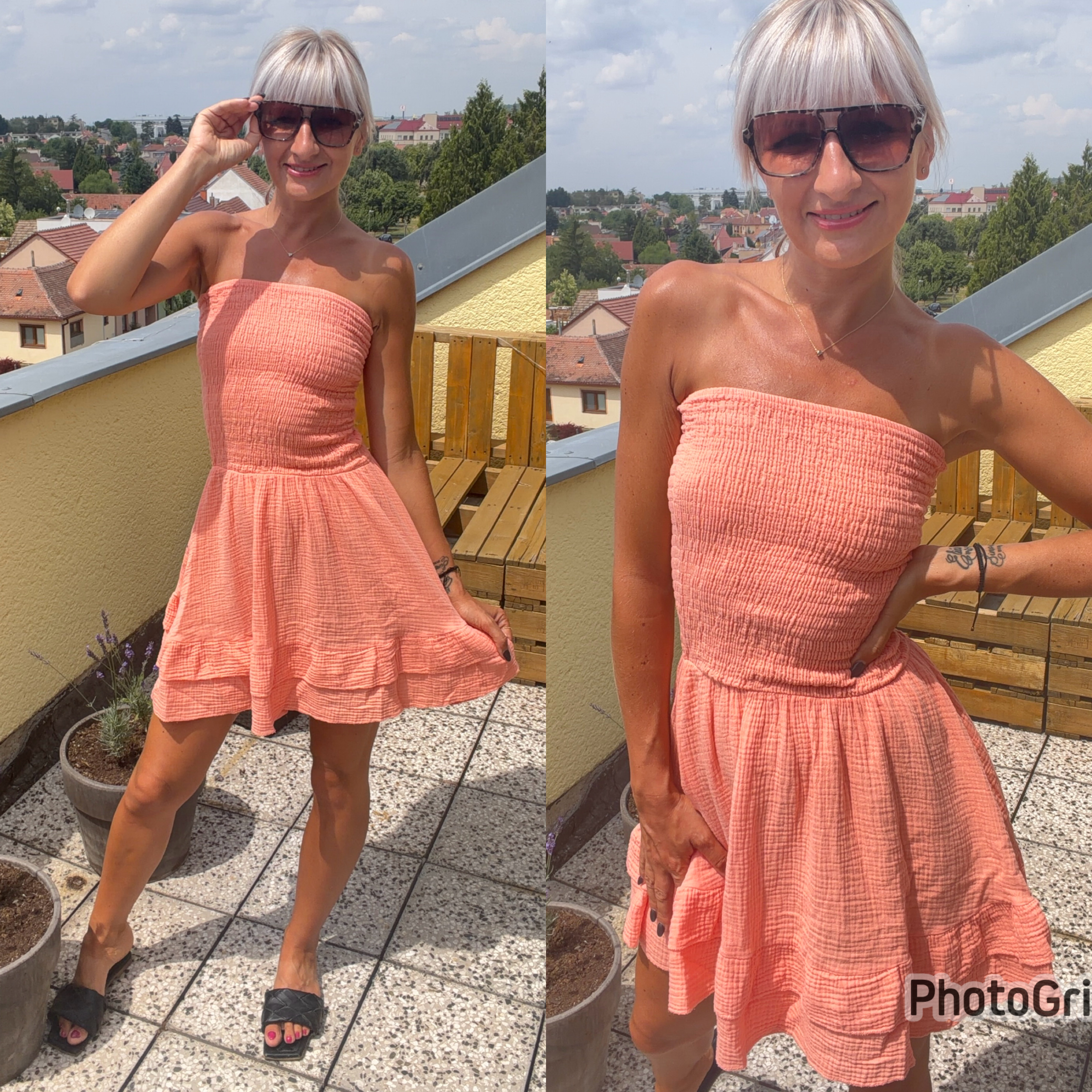 Mušelínové šaty Nora