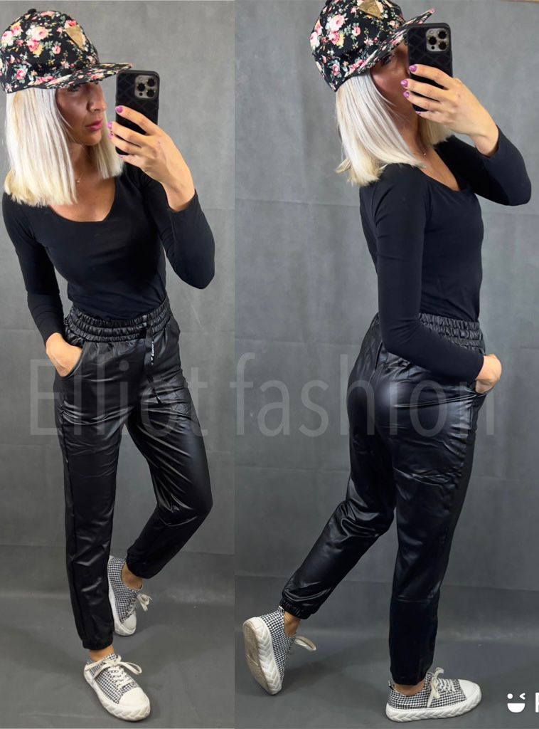 Koženkové kalhoty Kami