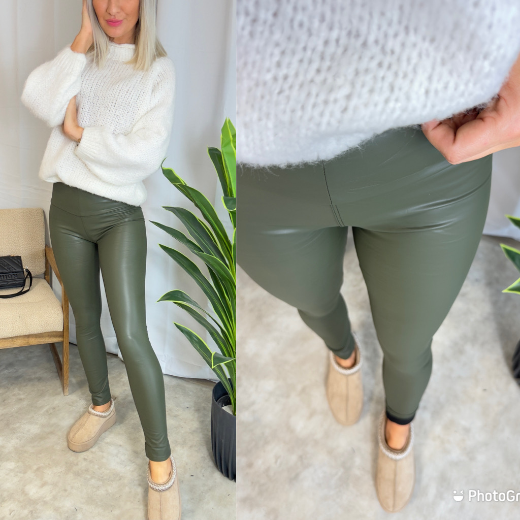 Koženkový legíny Mili