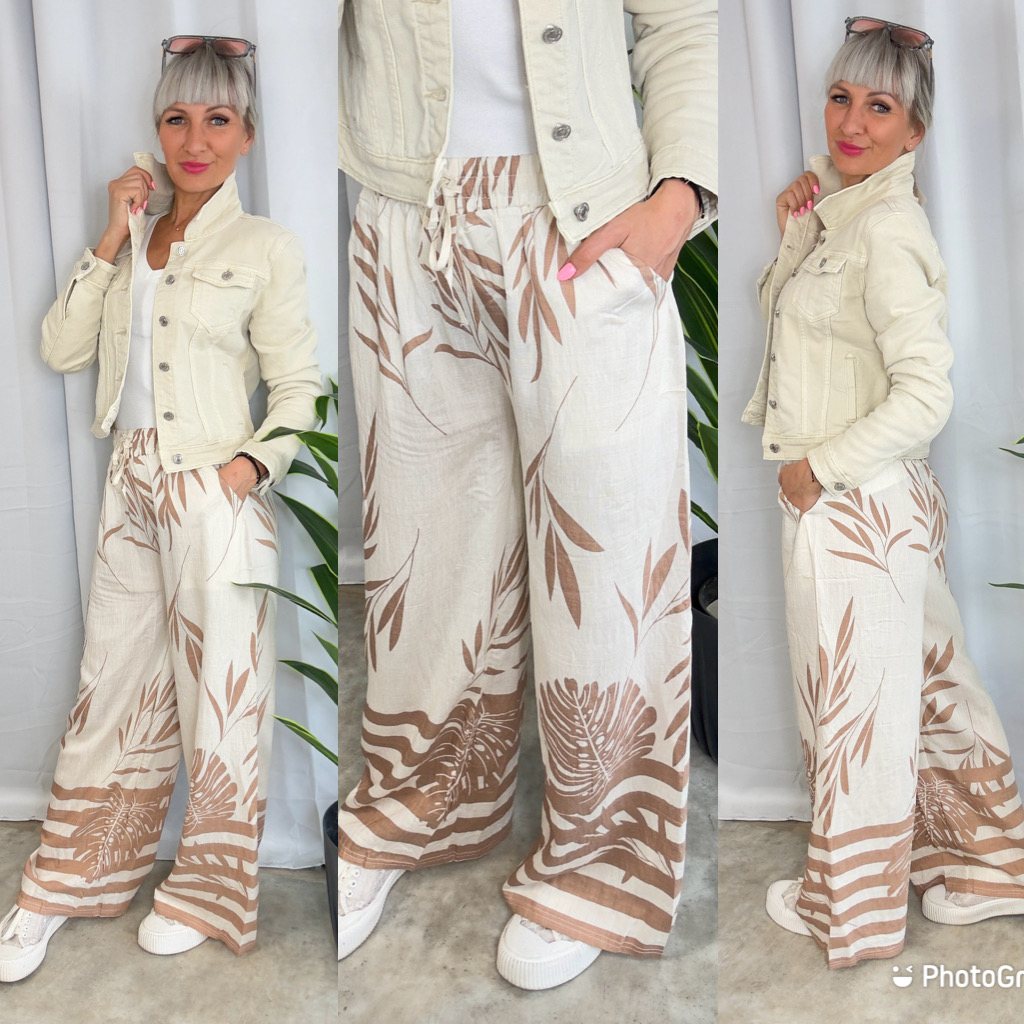 Lněné kalhoty Nela