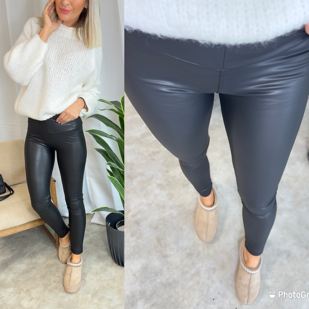 Koženkový legíny Mili