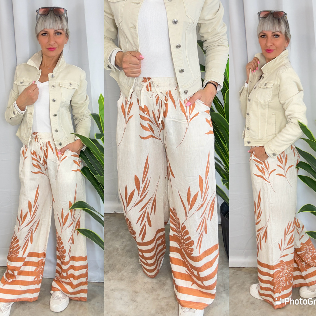 Lněné kalhoty Nela