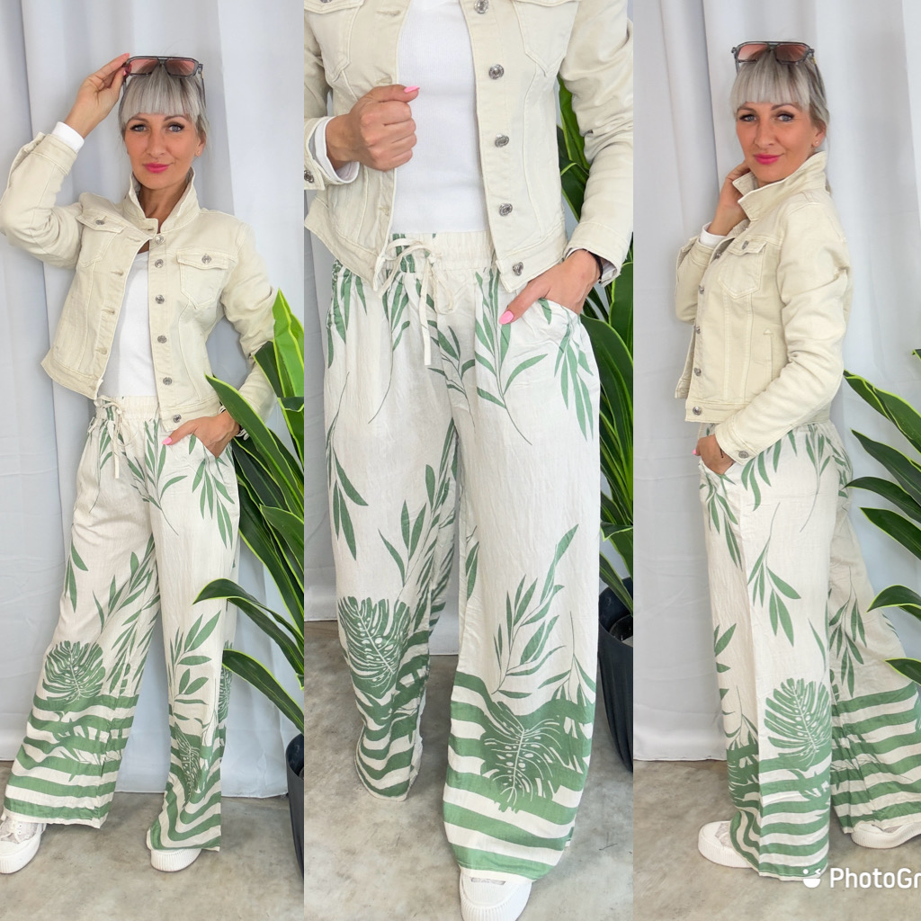 Lněné kalhoty Nela